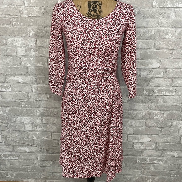 Lands End Floral Twisted Front Dress - Picture 1 of 8